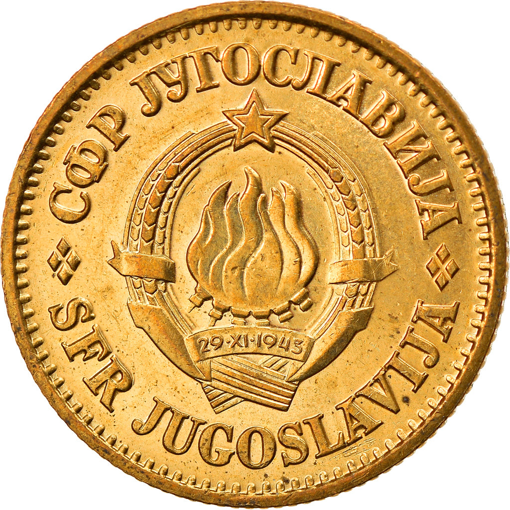 Coin, Yugoslavia, 20 Para, 1980, AU(50-53), Brass, KM:45