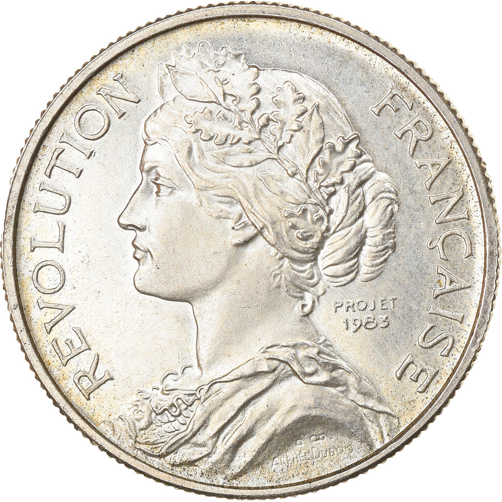 França, Medal, Bicentenaire de la Révolution Française, História, 1989