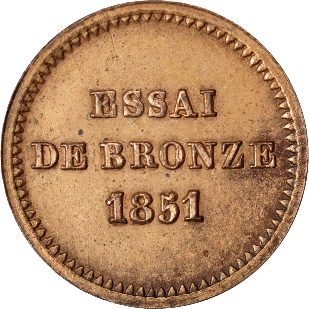 FRANCE, 1 Centime, 1851, EF(40-45), Bronze, Gadoury #85, 0.98