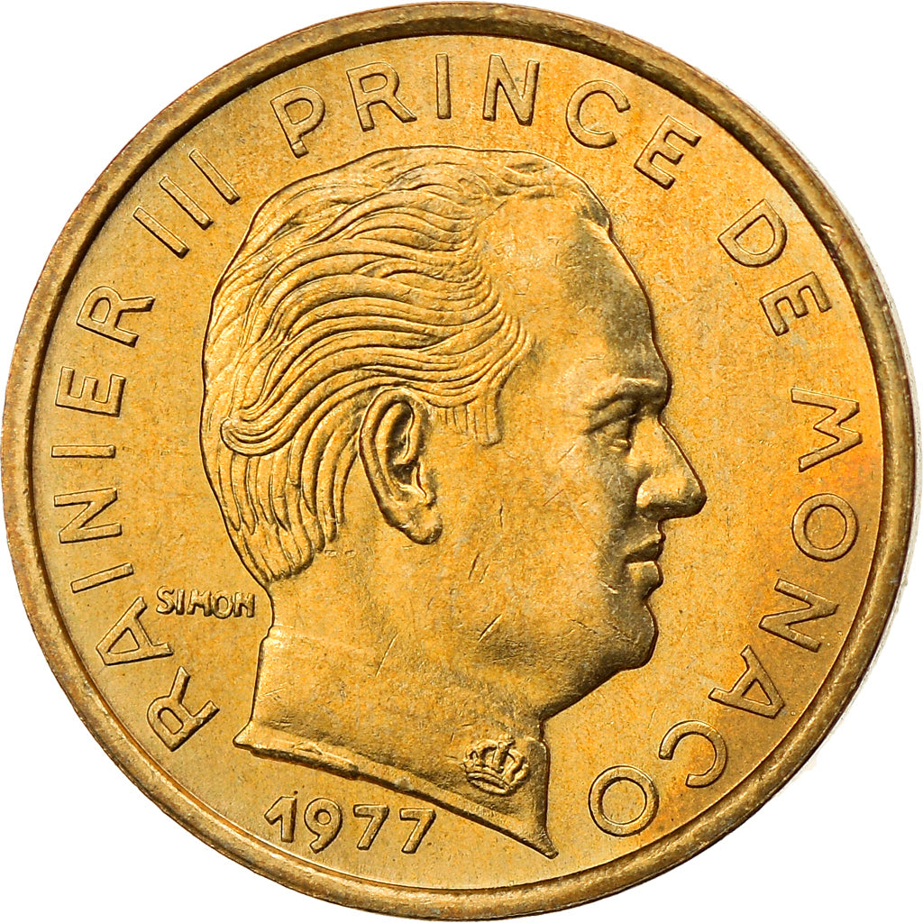 Coin, Monaco, Rainier III, 5 Centimes, 1977, EF(40-45), Aluminum-Bronze, KM:156