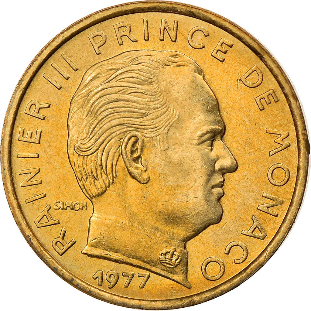 Coin, Monaco, Rainier III, 5 Centimes, 1977, EF(40-45), Aluminum-Bronze, KM:156