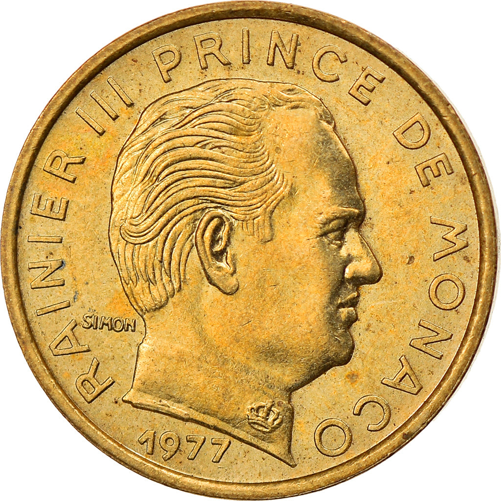 Coin, Monaco, Rainier III, 5 Centimes, 1977, EF(40-45), Aluminum-Bronze, KM:156