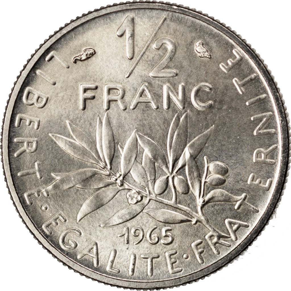 Moneta, Francia, 1/2 Franc, 1965, SPL, Nichel, KM:E112, Gadoury:429