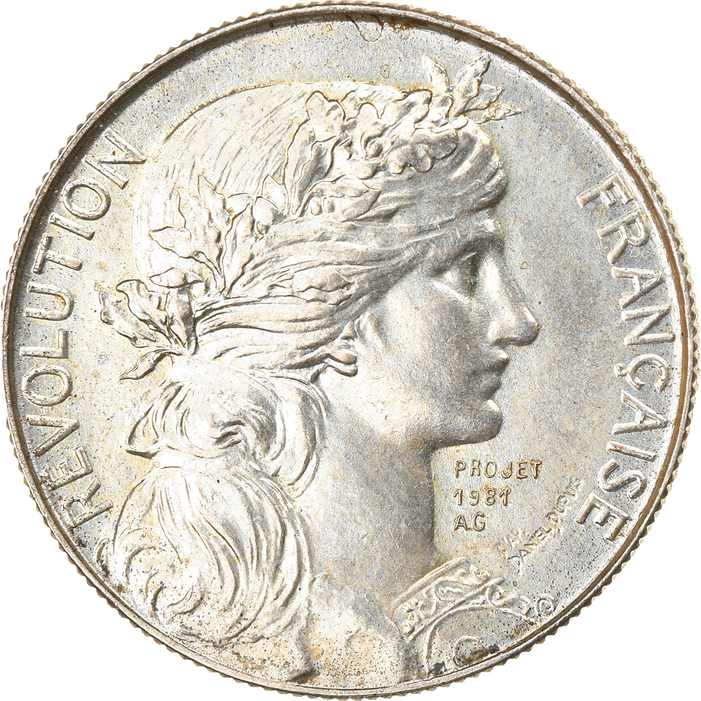 France, Médaille, Bicentenaire de la Révolution Française, History, 1989