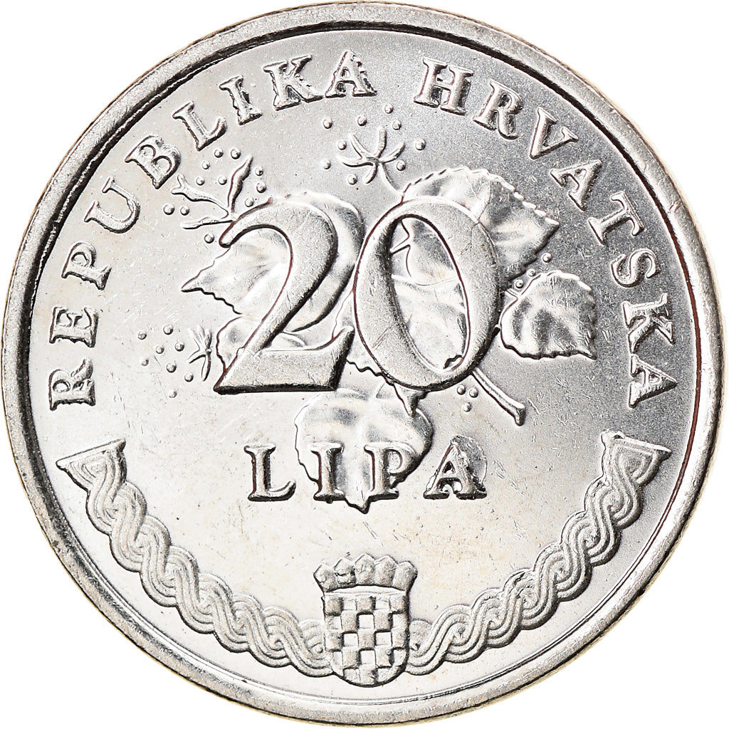 Coin, Croatia, 20 Lipa, 2013, EF(40-45), Nickel plated steel, KM:17