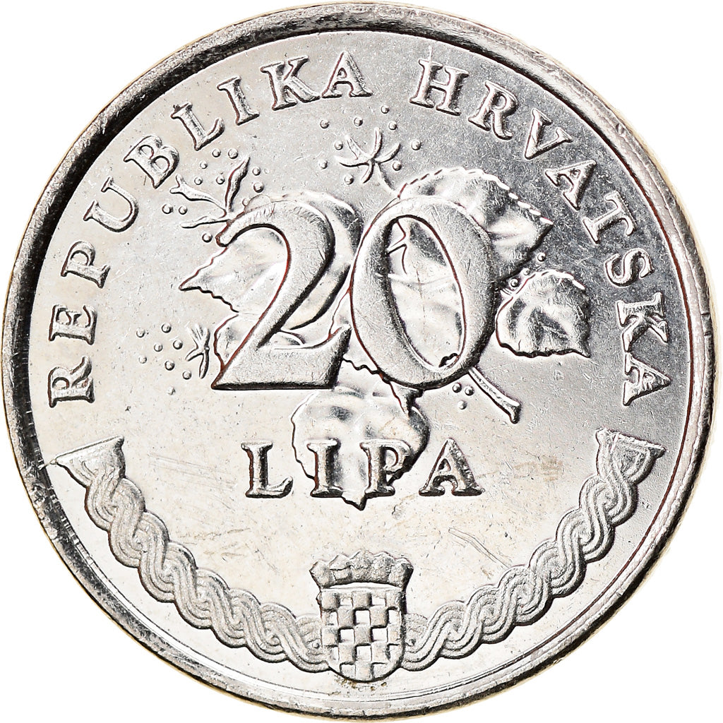 Coin, Croatia, 20 Lipa, 2015, EF(40-45), Nickel plated steel, KM:17