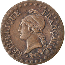 FRANCE, Dupré, Centime, 1798, Paris, KM #646, VF(30-35), Bronze, 18, Gadoury #76