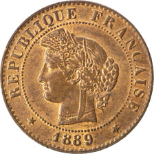 Coin, France, Cérès, Centime, 1889, Paris, AU(55-58), Bronze, KM:826.1