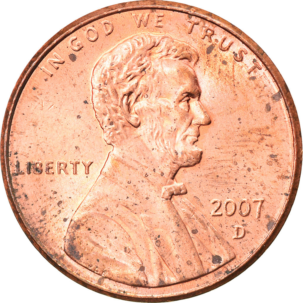 Moneta, Stati Uniti, Lincoln Cent, Cent, 2007, U.S. Mint, Denver, BB, Zinco