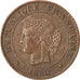 FRANCE, Cérès, Centime, 1890, Paris, KM #826.1, EF(40-45), Bronze, Gadoury #88,