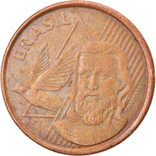 Coin, Brazil, 5 Centavos, 2008, EF(40-45), Copper Plated Steel, KM:648