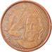 Coin, Brazil, 5 Centavos, 2008, EF(40-45), Copper Plated Steel, KM:648
