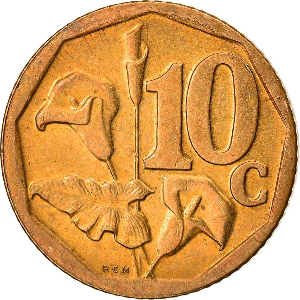 Monnaie, Afrique du Sud, 10 Cents, 2009, Pretoria, TTB+, Copper Plated Steel