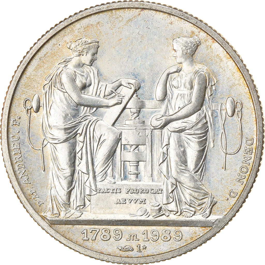 France, Médaille, Bicentenaire de la Révolution Française, History, 1989
