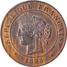 Coin, France, Cérès, Centime, 1896, Paris, AU(55-58), Bronze, KM:826.1