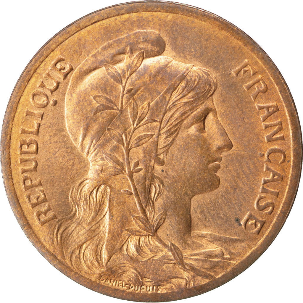 FRANCE, Dupuis, 5 Centimes, 1899, Paris, KM #842, MS(60-62), Bronze, 25.1,...