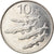 Moneta, Islandia, 10 Kronur, 1996, EF(40-45), Nickel platerowany stalą