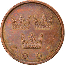 Coin, Sweden, Carl XVI Gustaf, 50 Öre, 2008, EF(40-45), Bronze, KM:878