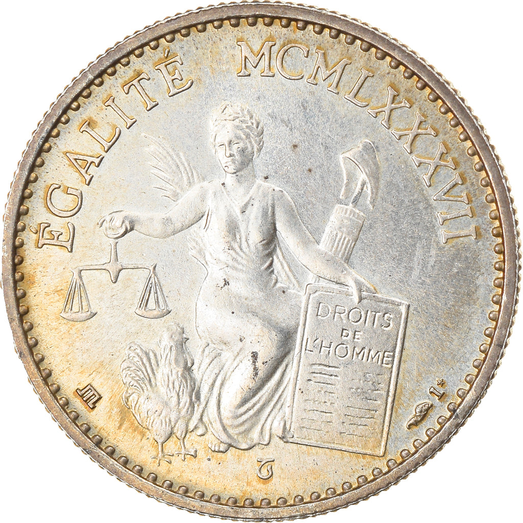 France, Medal, Bicentenaire de la Révolution Française, History, 1989