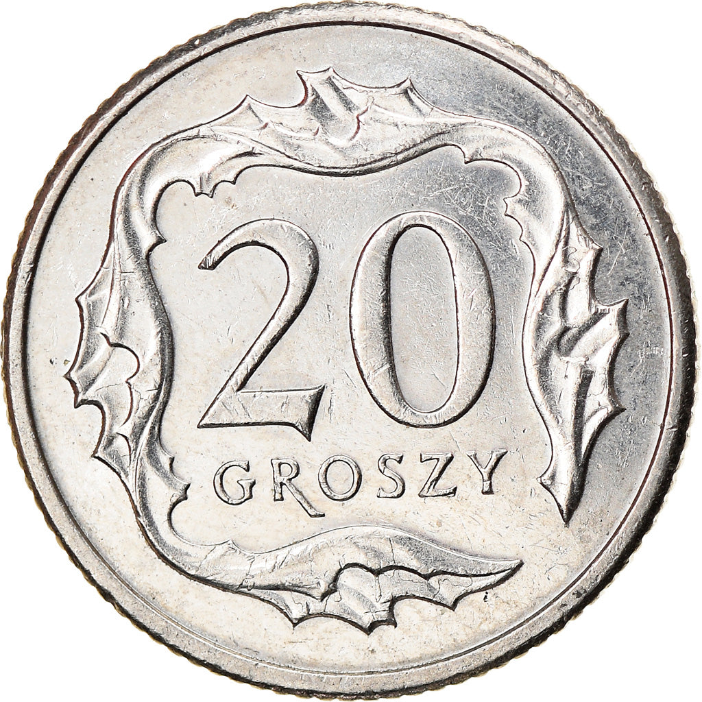 Moeda, Polónia, 20 Groszy, 2012, Warsaw, EF(40-45), Cobre-níquel, KM:280