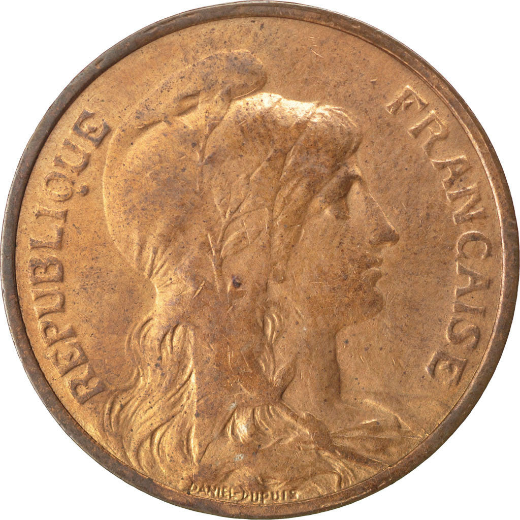 Coin, France, Dupuis, 5 Centimes, 1907, EF(40-45), Bronze, KM:842, Gadoury:165