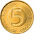 Coin, Slovenia, 5 Tolarjev, 1999, EF(40-45), Nickel-brass, KM:6