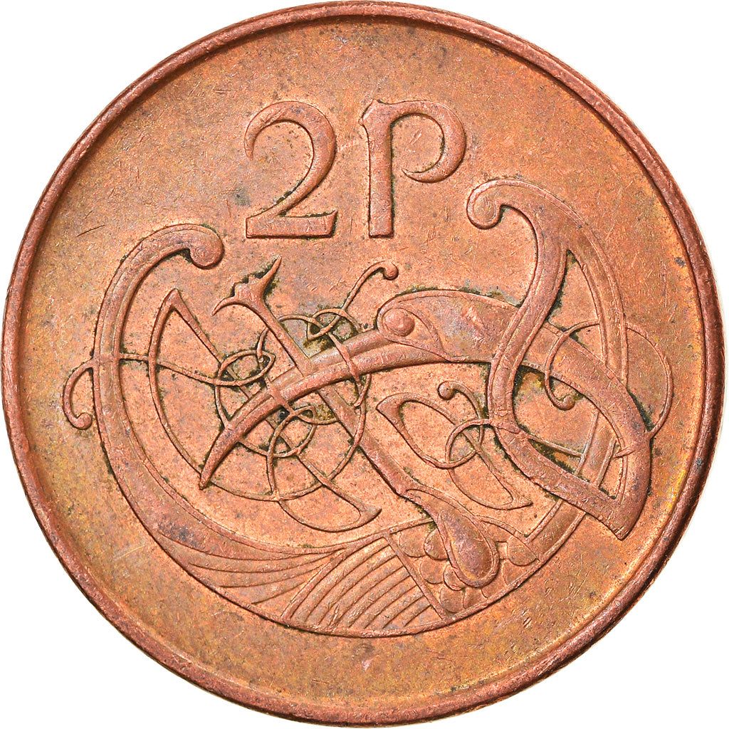 Moneta, REPUBBLICA D’IRLANDA, 2 Pence, 1998, BB, Acciaio placcato rame, KM:21a