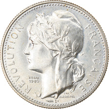 France, Medal, Bicentenaire de la Révolution Française, History, 1980, A.