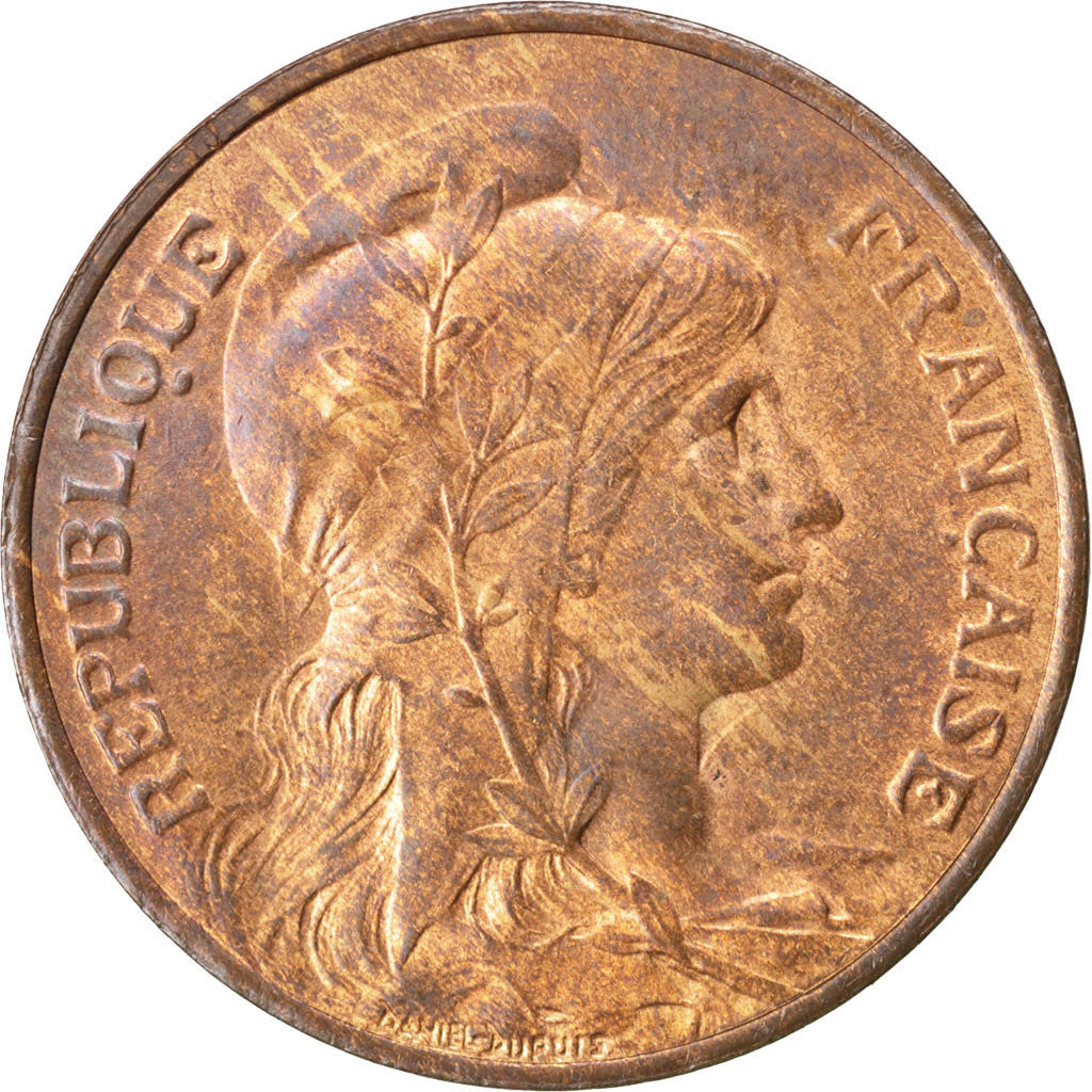 Coin, France, Dupuis, 5 Centimes, 1916, Paris, MS(60-62), Bronze, KM:842