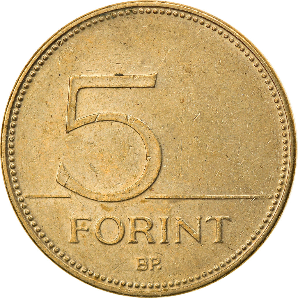 Coin, Hungary, 5 Forint, 2015, Budapest, EF(40-45), Nickel-brass, KM:694