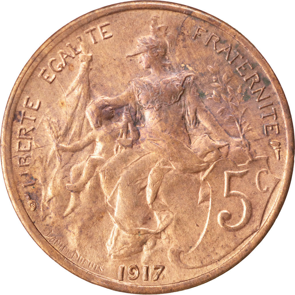 IIIème République, 5 Centimes Dupuis 1917, KM 842