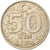 Moeda, Turquia, 50000 Lira, 50 Bin Lira, 1996, EF(40-45), Cobre-Níquel-Zinco