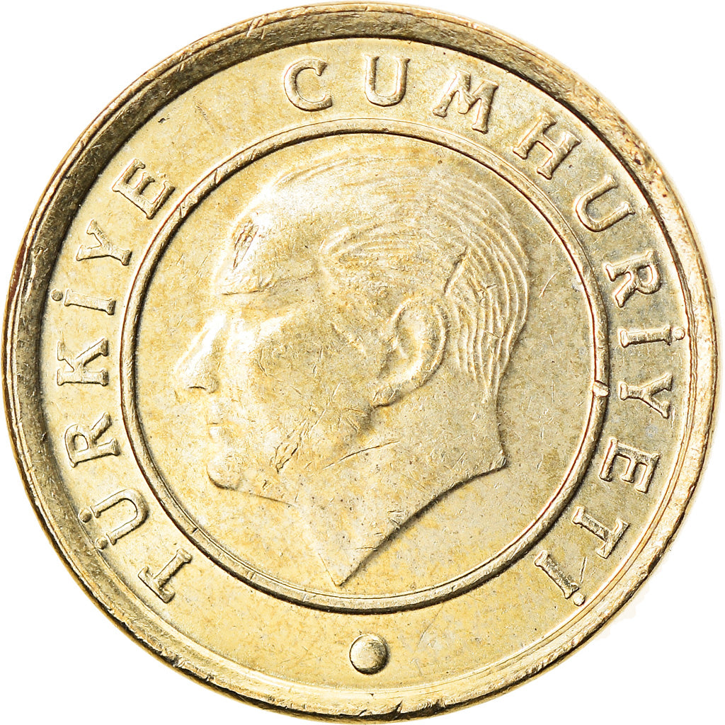 Coin, Turkey, 10 Kurus, 2015, EF(40-45), Brass, KM:1241