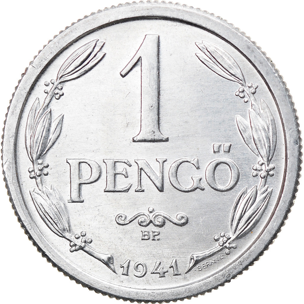 Coin, Hungary, Pengo, 1941, AU(55-58), Aluminum, KM:521