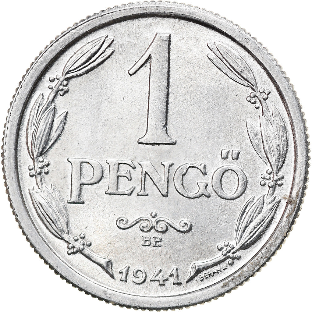 Coin, Hungary, Pengo, 1941, AU(55-58), Aluminum, KM:521