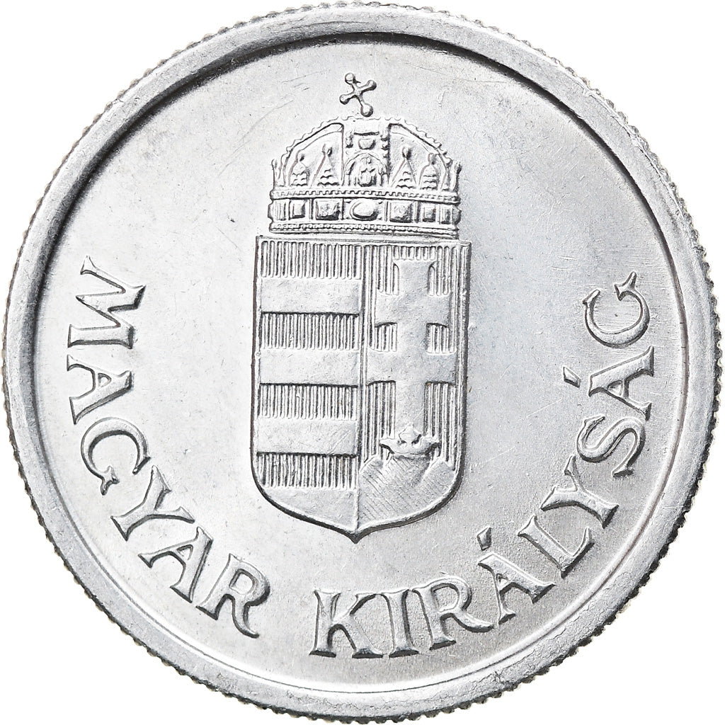 Coin, Hungary, Pengo, 1944, AU(55-58), Aluminum, KM:521