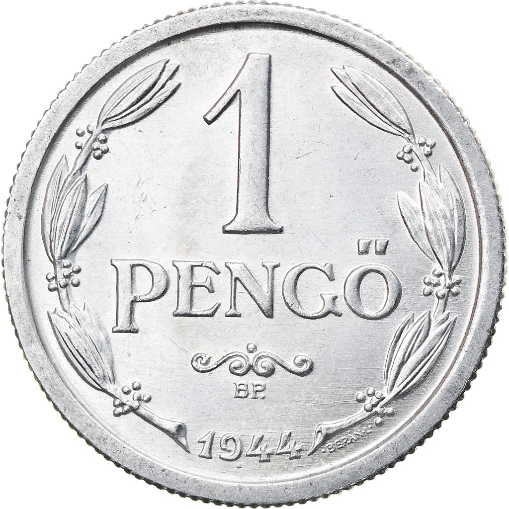 Coin, Hungary, Pengo, 1944, AU(55-58), Aluminum, KM:521