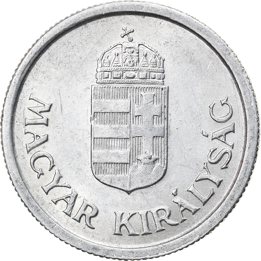 Coin, Hungary, Pengo, 1944, AU(55-58), Aluminum, KM:521