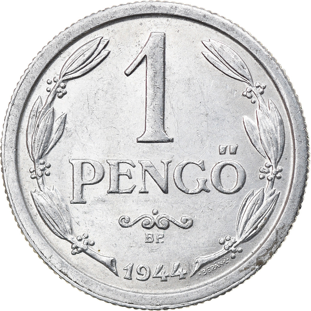 Coin, Hungary, Pengo, 1944, AU(55-58), Aluminum, KM:521