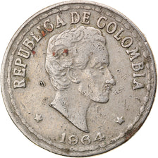 Coin, Colombia, 20 Centavos, 1964, EF(40-45), Copper-nickel, KM:215.2