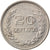 Moneta, Colombia, 20 Centavos, 1971, BB, Acciaio ricoperto in nichel, KM:245