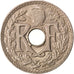 Munten, Frankrijk, Lindauer, 5 Centimes, 1922, Poissy, ZF+, Copper-nickel