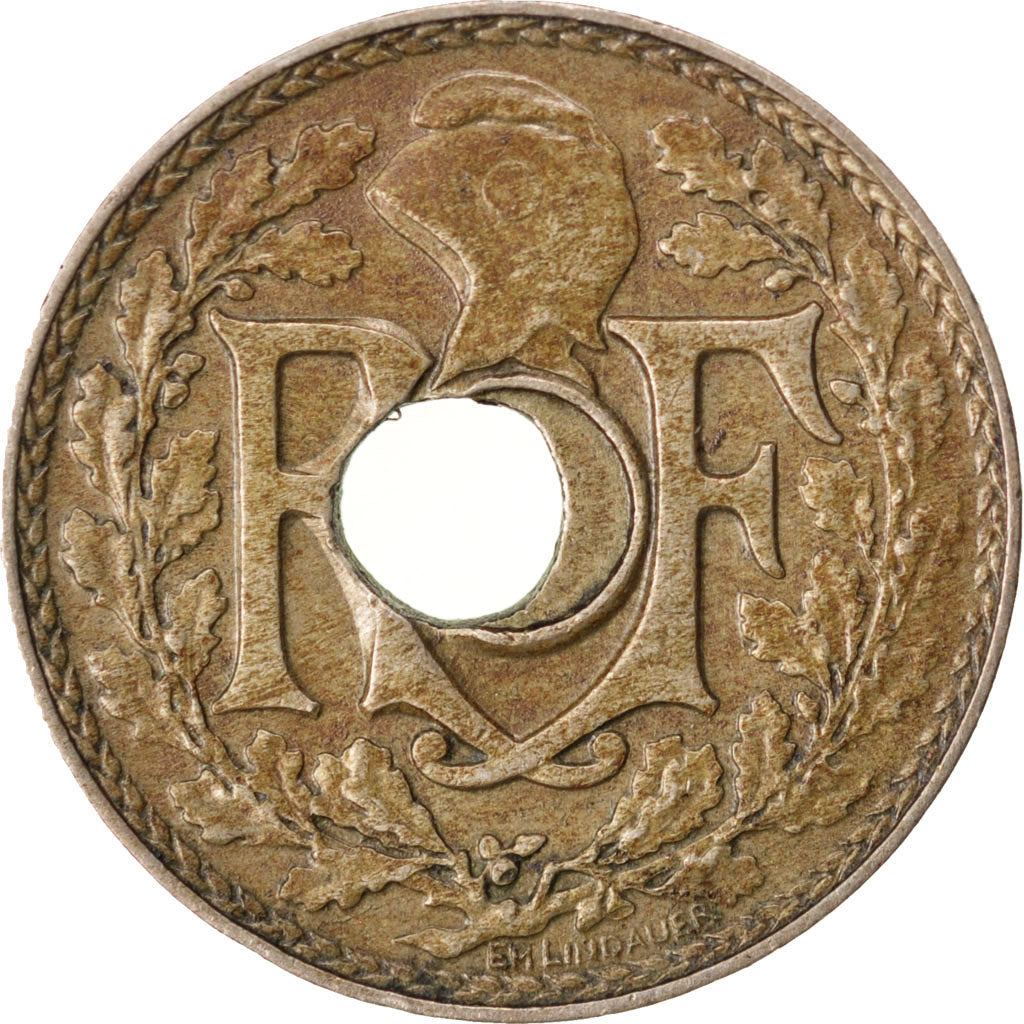 FRANCE, Lindauer, 5 Centimes, 1935, KM #875, EF(40-45), Copper-Nickel, 17,...
