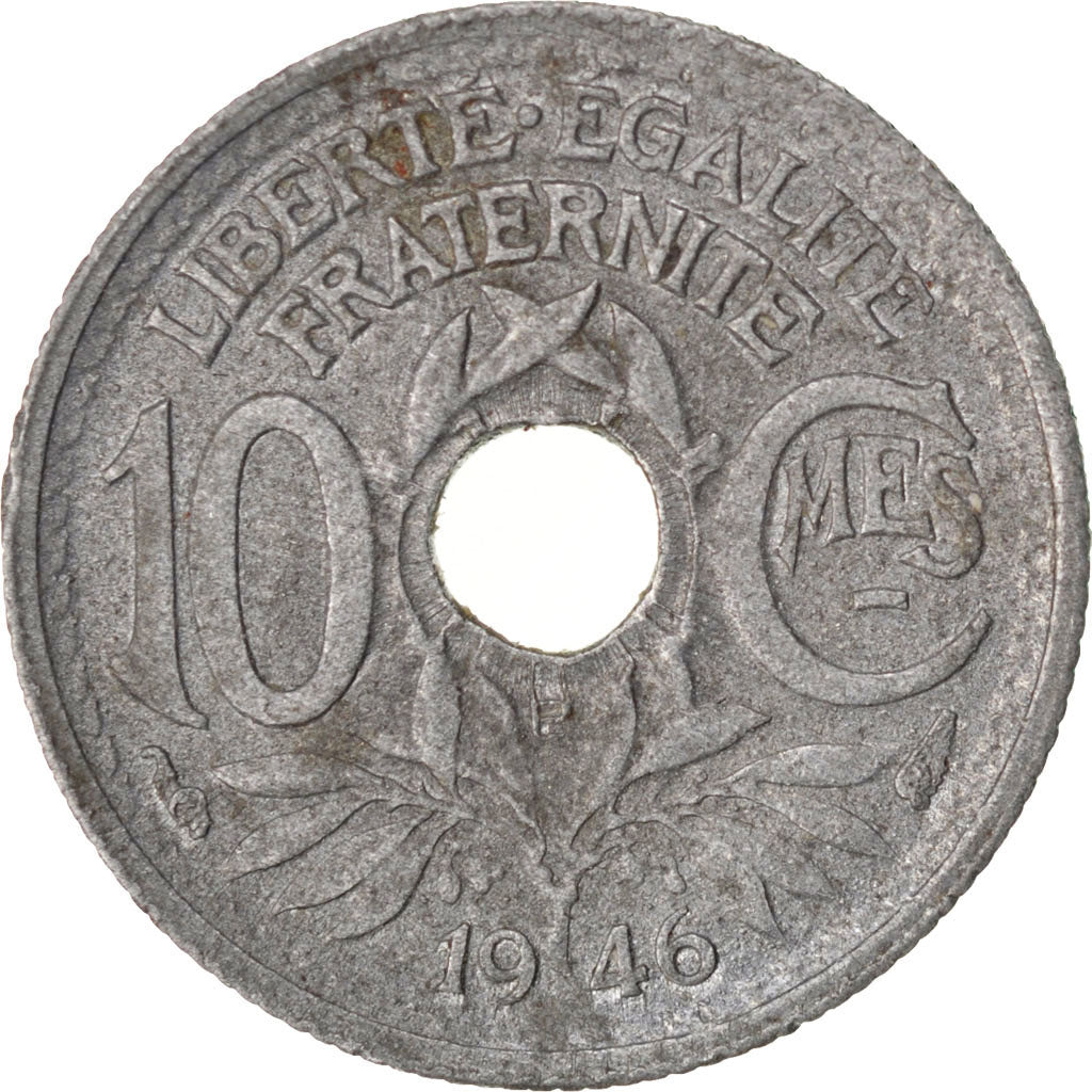 FRANCE, Lindauer, 10 Centimes, 1946, Beaumont - Le Roger, KM #906.2, EF(40-45),.