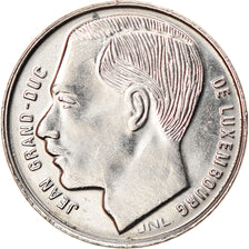 Coin, Luxembourg, Jean, Franc, 1989, EF(40-45), Nickel plated steel, KM:63