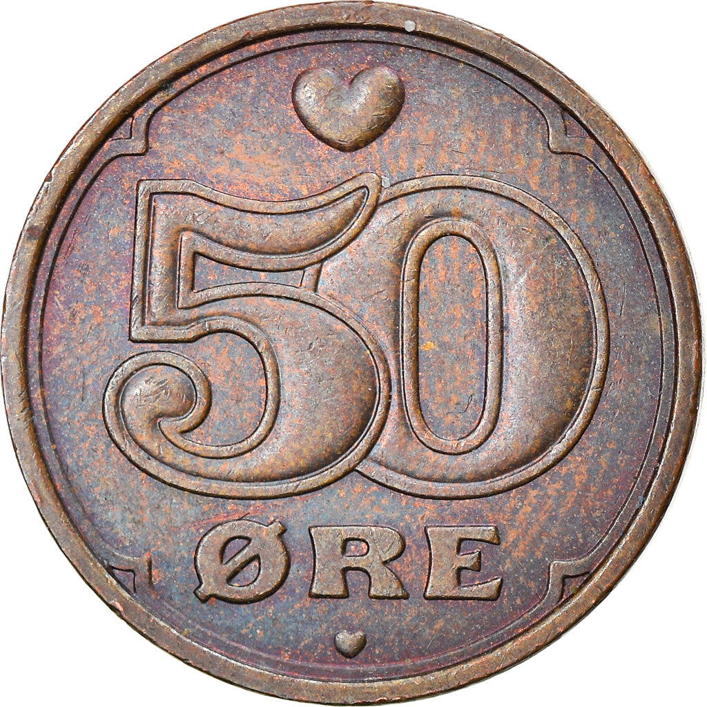 Coin, Denmark, Margrethe II, 50 Öre, 2003, Brondby, EF(40-45), Bronze, KM:866.3
