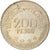 Moneta, Colombia, 200 Pesos, 2014, EF(40-45), Miedź-Nikiel-Cynk, KM:297
