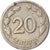 Moneda, Ecuador, 20 Centavos, 1946, BC+, Cobre - níquel, KM:77.1b