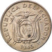 Moeda, Equador, 20 Centavos, 1946, AU(50-53), Cobre-níquel, KM:77.1b