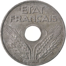 Munten, Frankrijk, État français, 20 Centimes, 1944, Paris, ZF, Zinc
